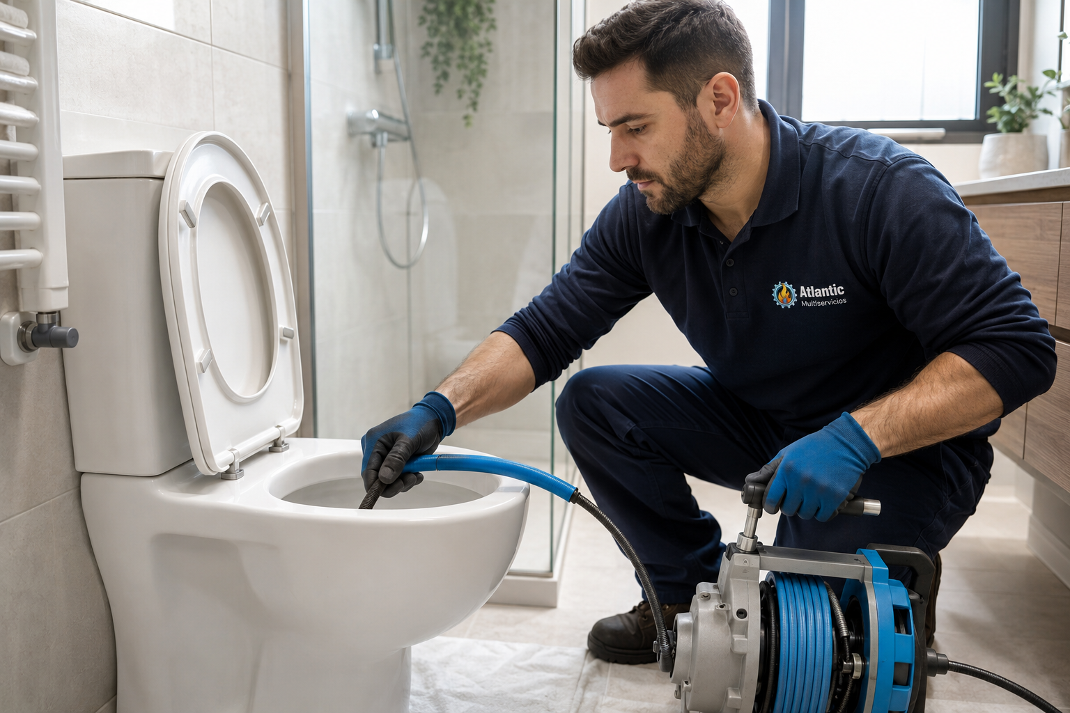 Desatasco de WC con equipo profesional en Horta-Guinardó